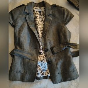 Tahari Arthur S. Levine 2 pcs skirt suit gray 2 pcs skirt set